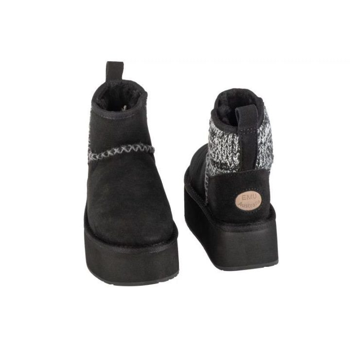 Moteriški žieminiai aulinukai EMU Australia Stinger Knit Flatform