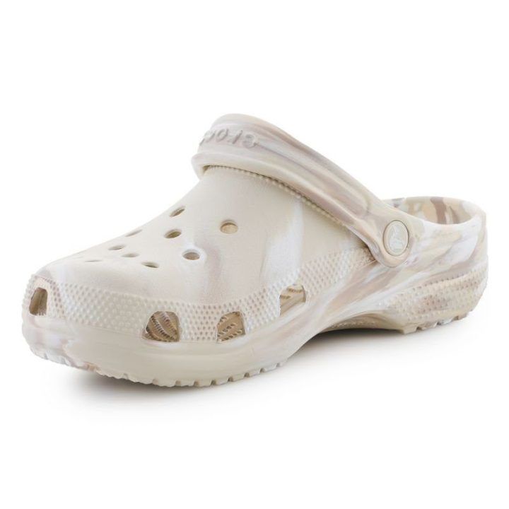 Moteriškos klumpės Crocs Classic Marbled, baltos ir įvairiaspalvės