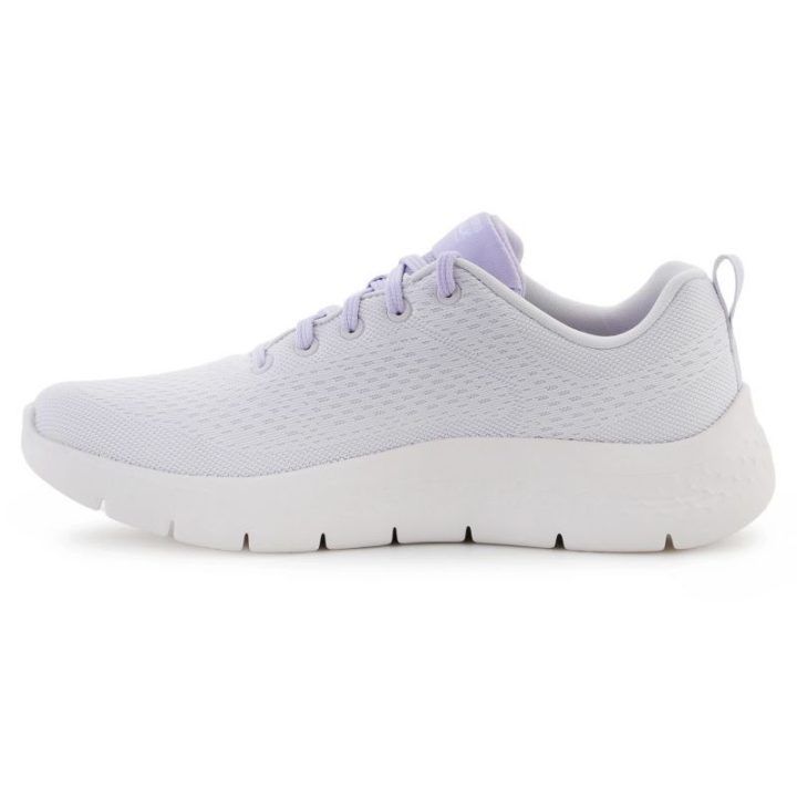 Moteriški sportbačiai Skechers Go Walk Flex-Kali, pilki su levandų akcentais