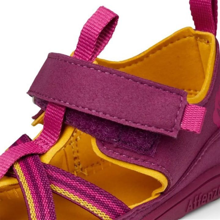 Vaikiškos barefoot tipo basutės su lipukais Affenzahn Breezy Bird