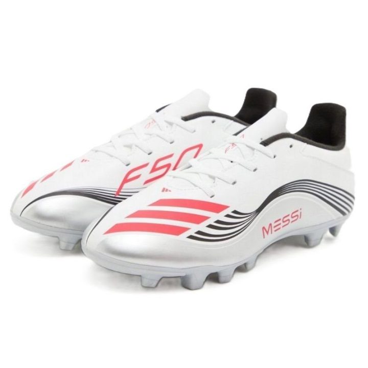 Vyriški futbolo bateliai adidas F50 Messi Club, balti
