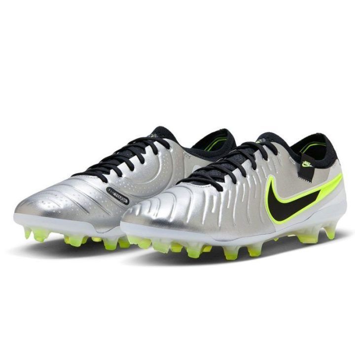 Vyriški žemo profilio futbolo bateliai Nike Tiempo Legend 10 Elite, sidabro