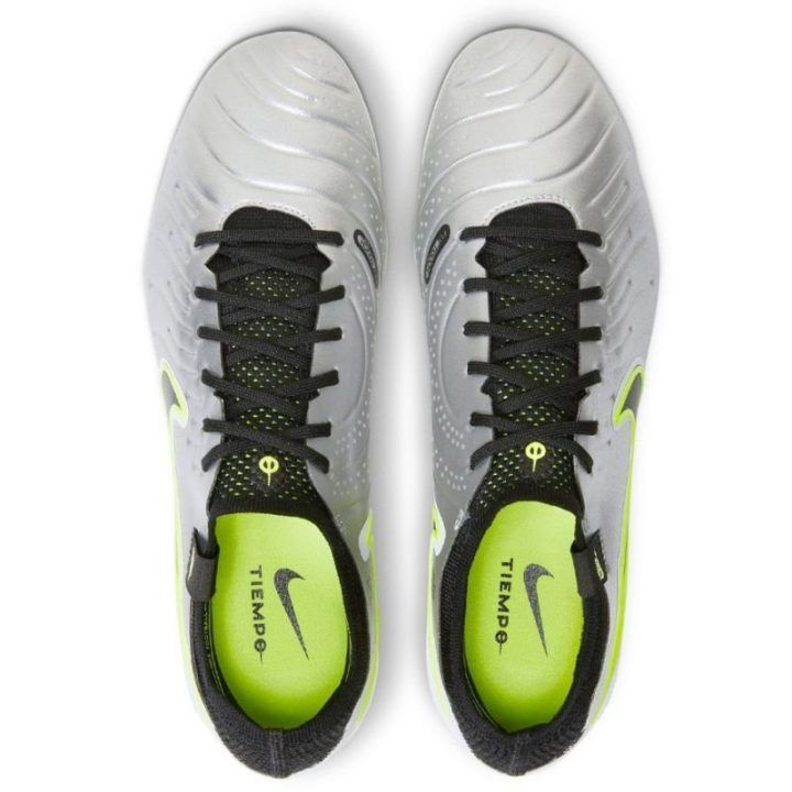 Vyriški žemo profilio futbolo bateliai Nike Tiempo Legend 10 Elite, sidabro
