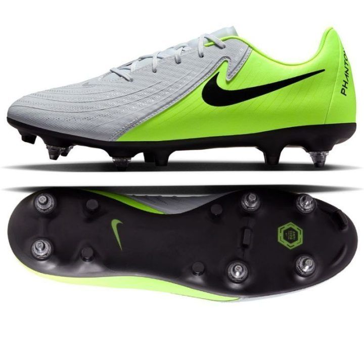 Vyriški futbolo bateliai Nike Phantom GTX II Academy SG-Pro AC, pilkai žali