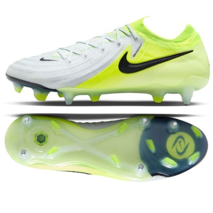 Vyriški futbolo bateliai Nike Phantom GX II Elite SG, balti ir geltoni