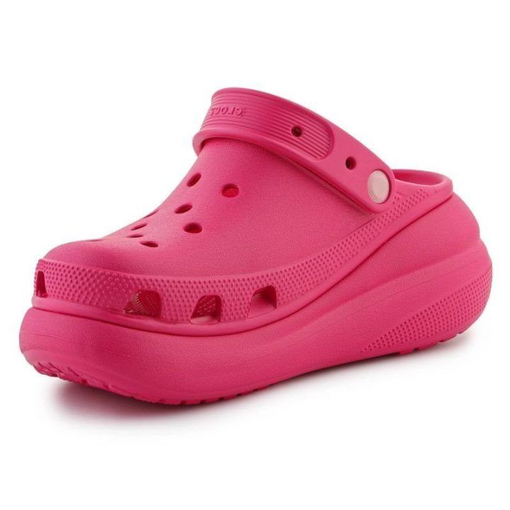 Moteriškos klumpės su paaukštintu padu Crocs Classic Crush, rožinės