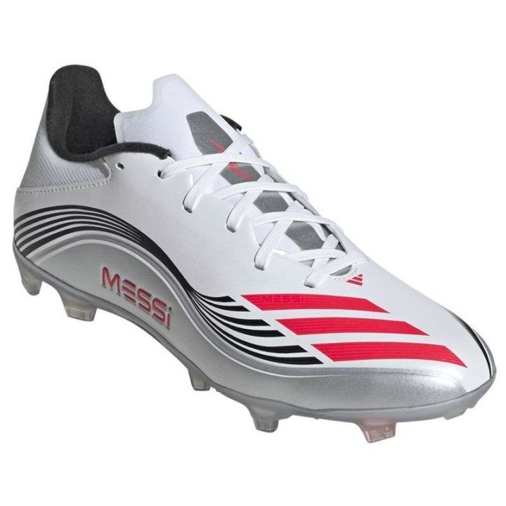 Vyriški futbolo bateliai adidas F50 Messi League FG/MG, balti