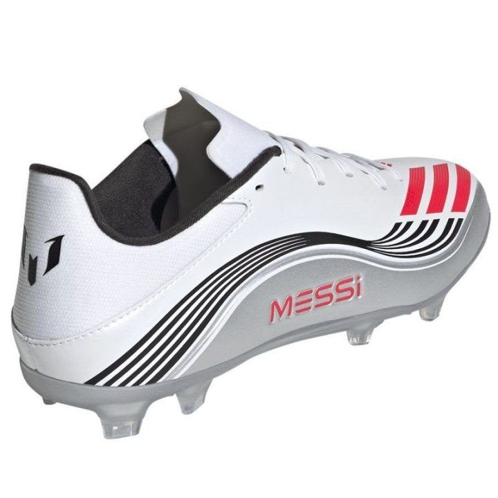 Vyriški futbolo bateliai adidas F50 Messi League FG/MG, balti