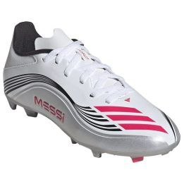 Futbolo bateliai berniukams adidas F50 Messi League, balti