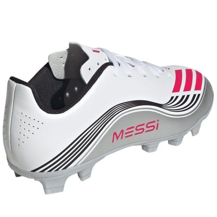 Vaikiški futbolo bateliai adidas F50 Messi Club, balti