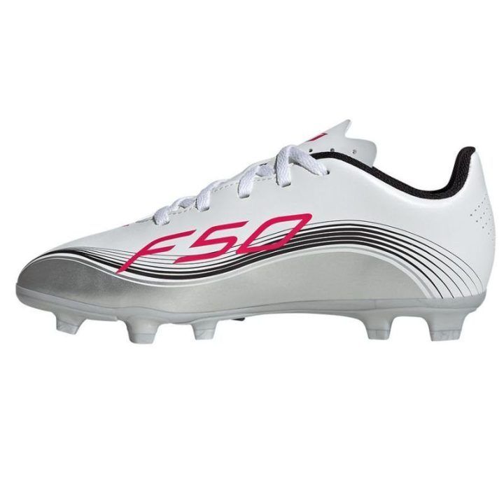 Vaikiški futbolo bateliai adidas F50 Messi Club, balti
