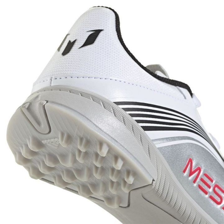 Vaikiški futbolo bateliai adidas F50 Messi League, balti