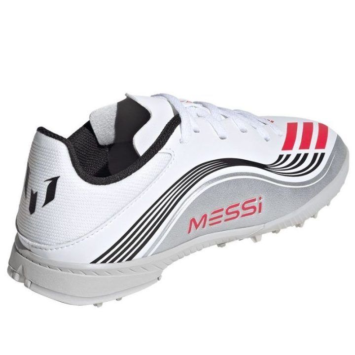 Vaikiški futbolo bateliai adidas F50 Messi League, balti