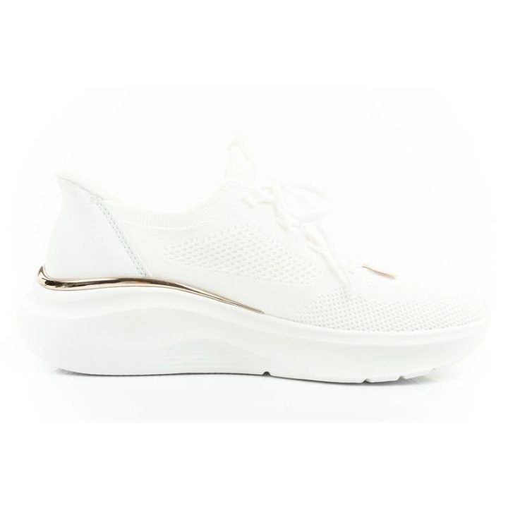 Moteriški įspiriami sportbačiai Skechers BOBS B Love – True Delight, balti ir aukso spalvos