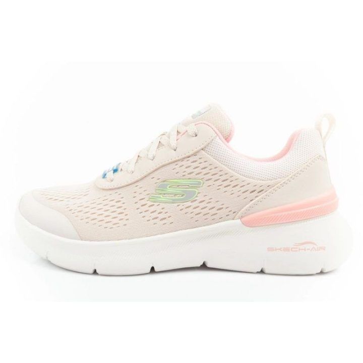 Moteriški sportbačiai Skechers Air Dynamight 2.0, smėlio ir rožiniai