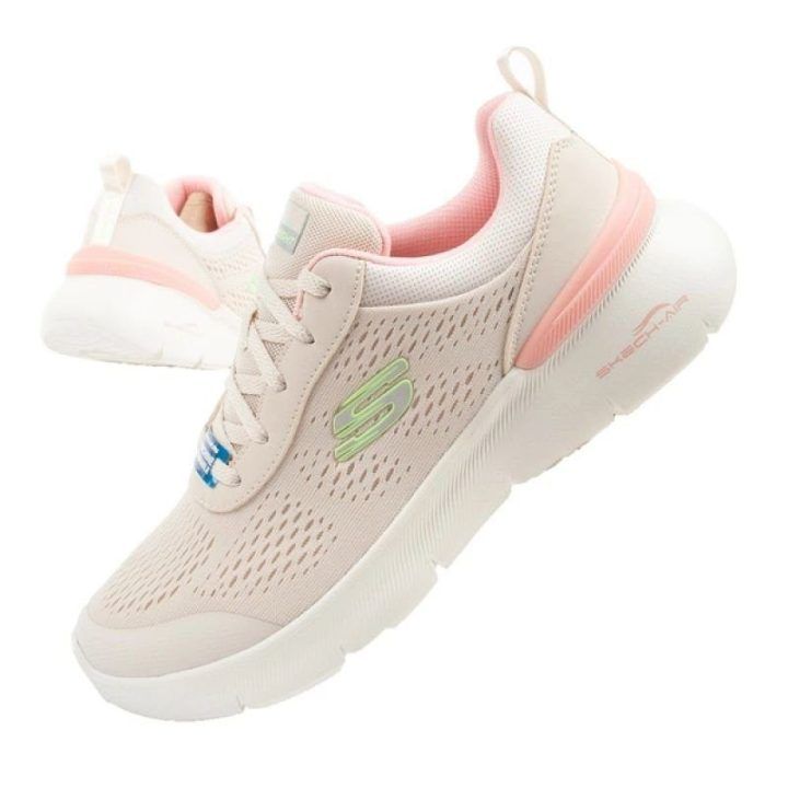 Moteriški sportbačiai Skechers Air Dynamight 2.0, smėlio ir rožiniai