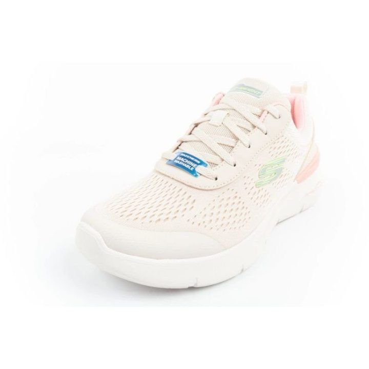 Moteriški sportbačiai Skechers Air Dynamight 2.0, smėlio ir rožiniai