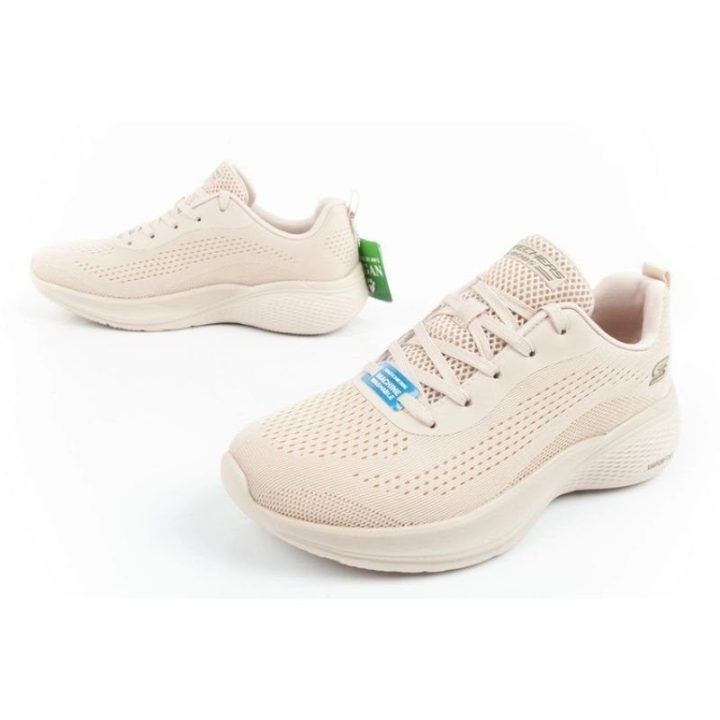 Moteriški sportbačiai su 3 cm kulnu Skechers Bobs Sport Infinity, smėlio
