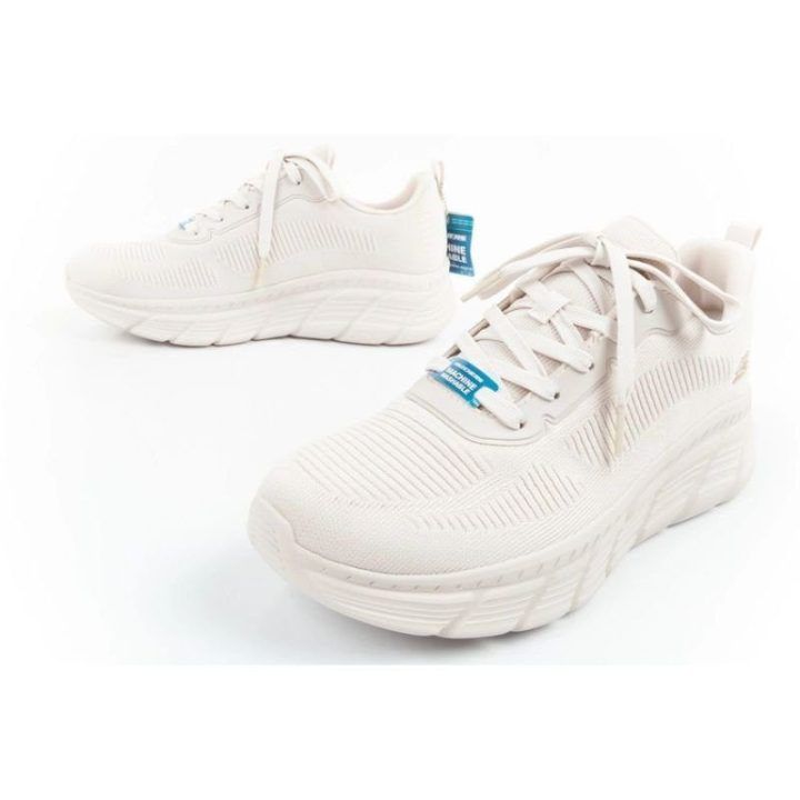 Moteriški sportbačiai Skechers Bobs B Flex su Memory Foam, smėlio