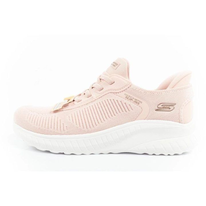 Moteriški įsispiriami sportbačiai Skechers Bobs Squad, rožiniai