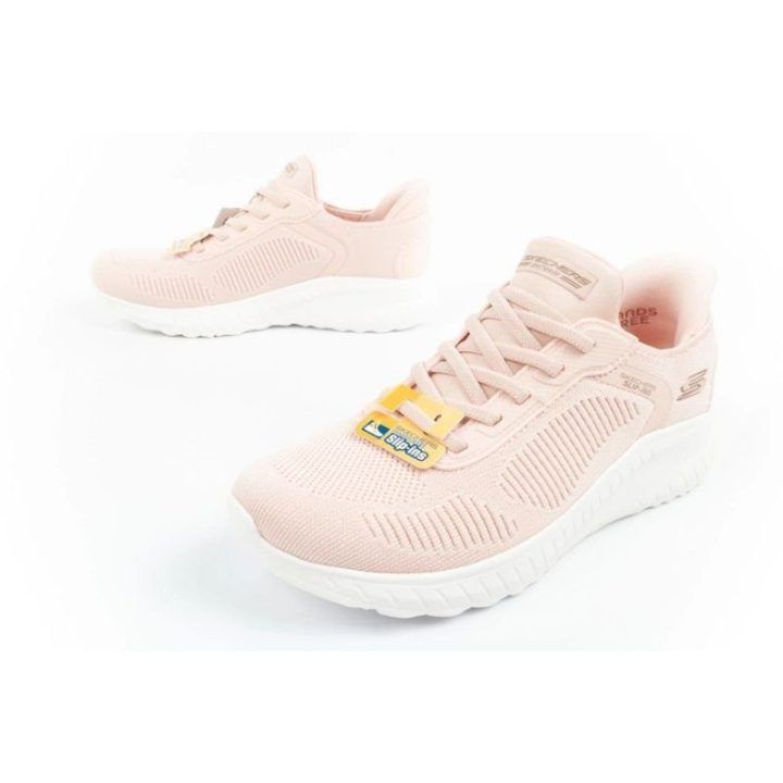 Moteriški įsispiriami sportbačiai Skechers Bobs Squad, rožiniai