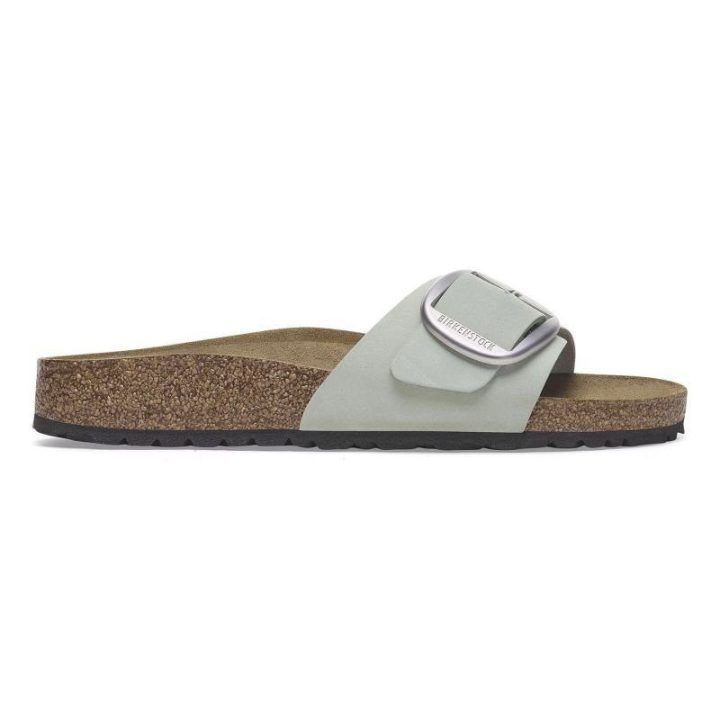 Moteriškos šlepetės Birkenstock Madrid Big Buckle, žalios