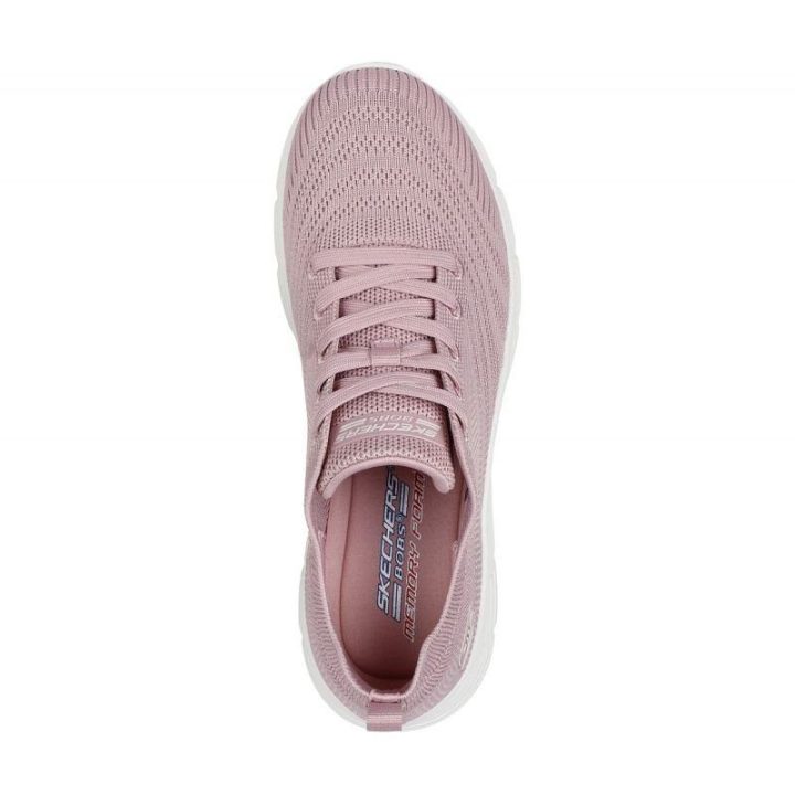 Moteriški sportbačiai Skechers BOBS Sport B Flex Lo, rožiniai