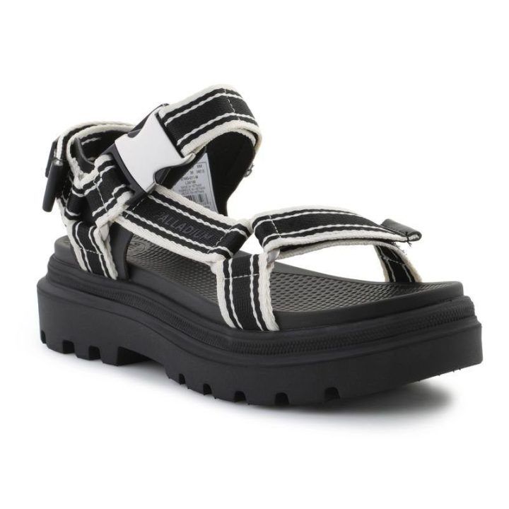 Moteriškos basutės su lipukais Palladium Pallacruise Strap, juodos