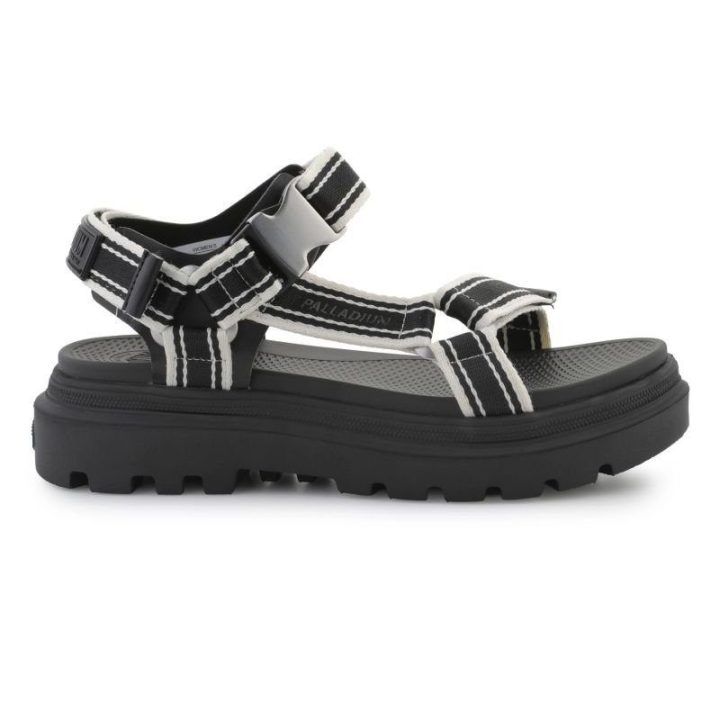 Moteriškos basutės su lipukais Palladium Pallacruise Strap, juodos