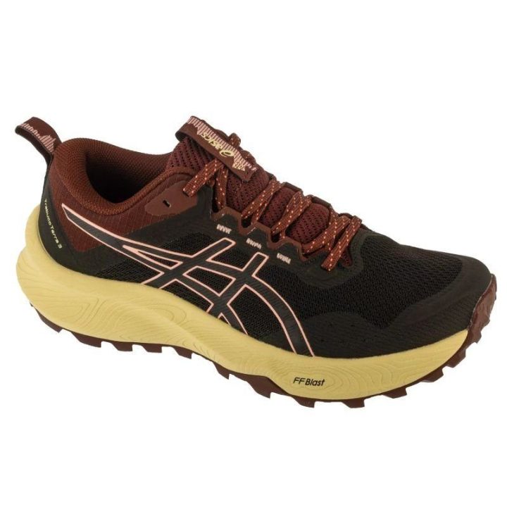 Moteriški bėgimo bekele bateliai Asics Trabuco Terra 3, juodi