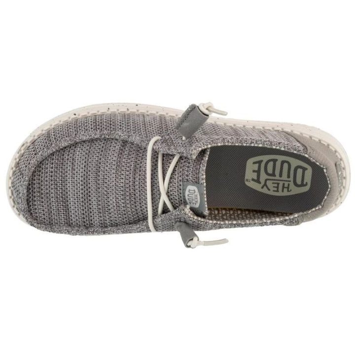 Moteriški pusbačiai Hey Dude Wendy Stretch Sox, pilki