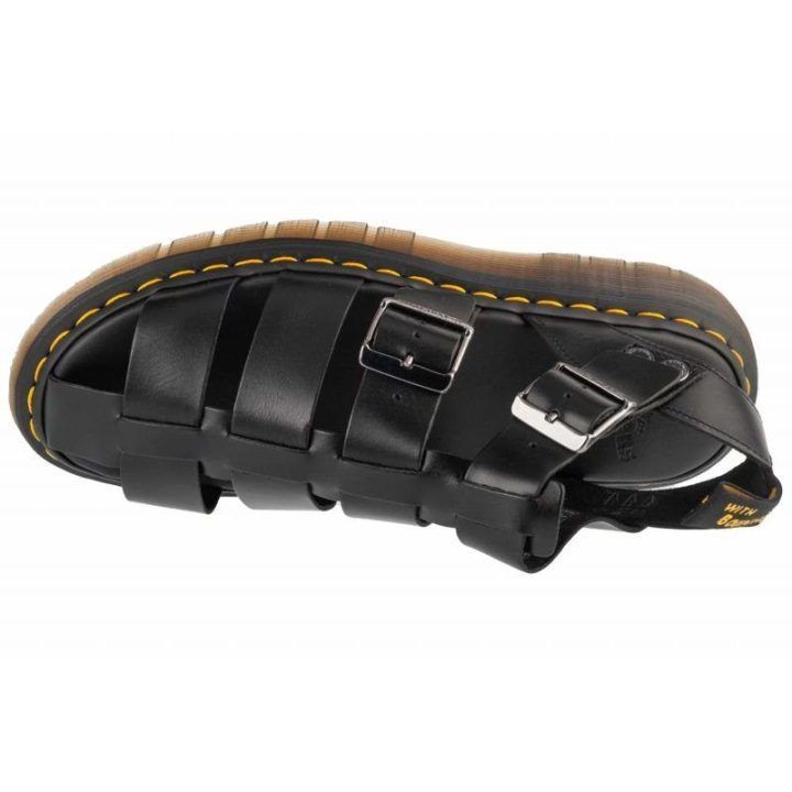 Vyriškos odinės basutės su sagtimi Dr. Martens Garin, juodos
