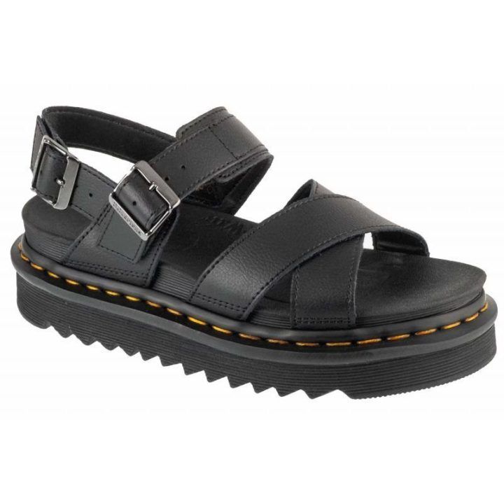 Moteriškos odinės basutės su platforma Dr. Martens Voss II, juodos