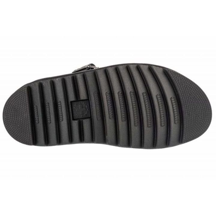 Moteriškos odinės basutės su platforma Dr. Martens Voss II, juodos