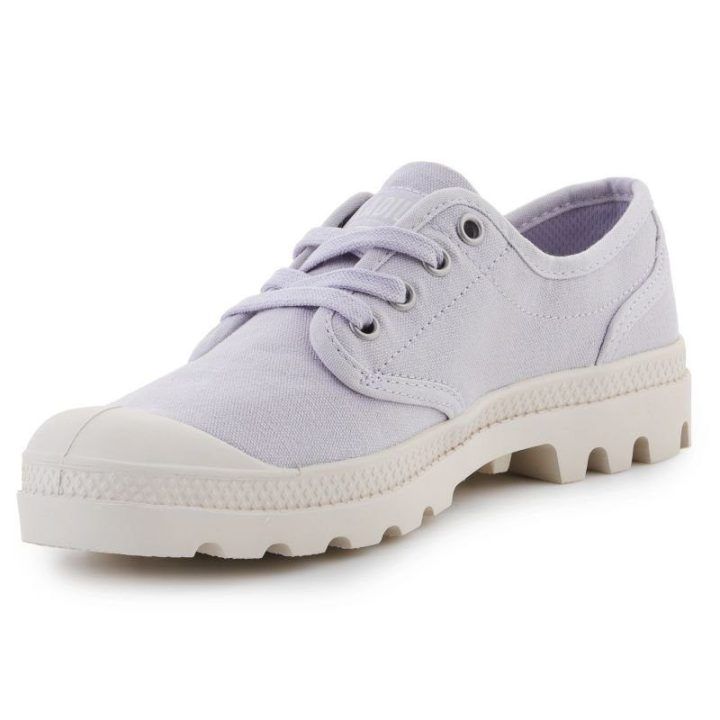 Moteriški žemo profilio sportbačiai Palladium Pampa Oxford, pieno