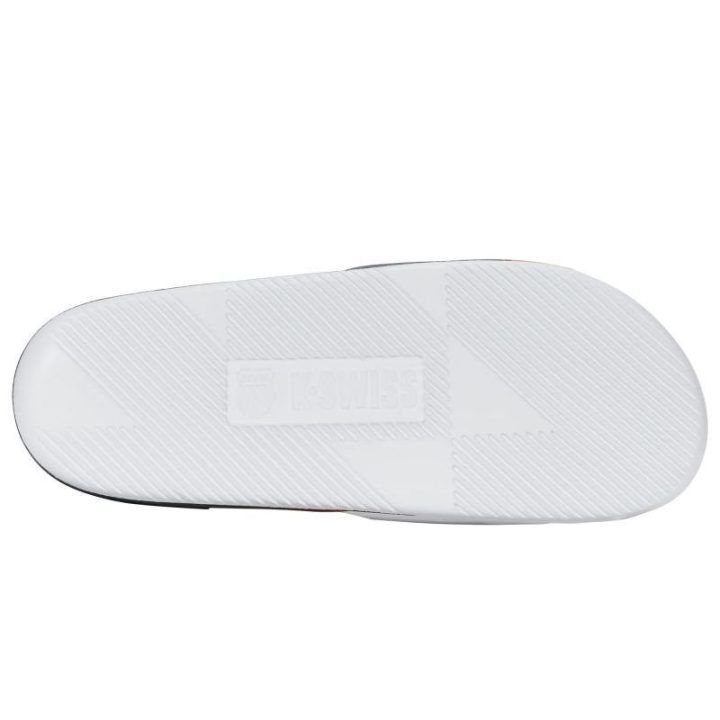 Vyriškos šlepetės K-Swiss Slide Sndl X McLaren, baltos ir juodos