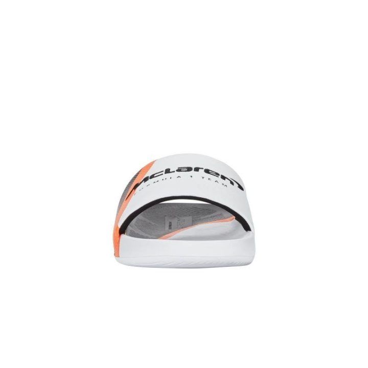 Vyriškos šlepetės K-Swiss Slide Sndl X McLaren, baltos ir juodos