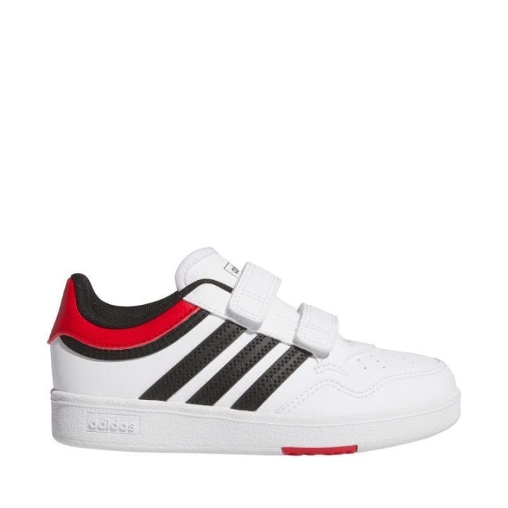 Vaikiški sportbačiai su dviem lipukais adidas Hoops 4.0