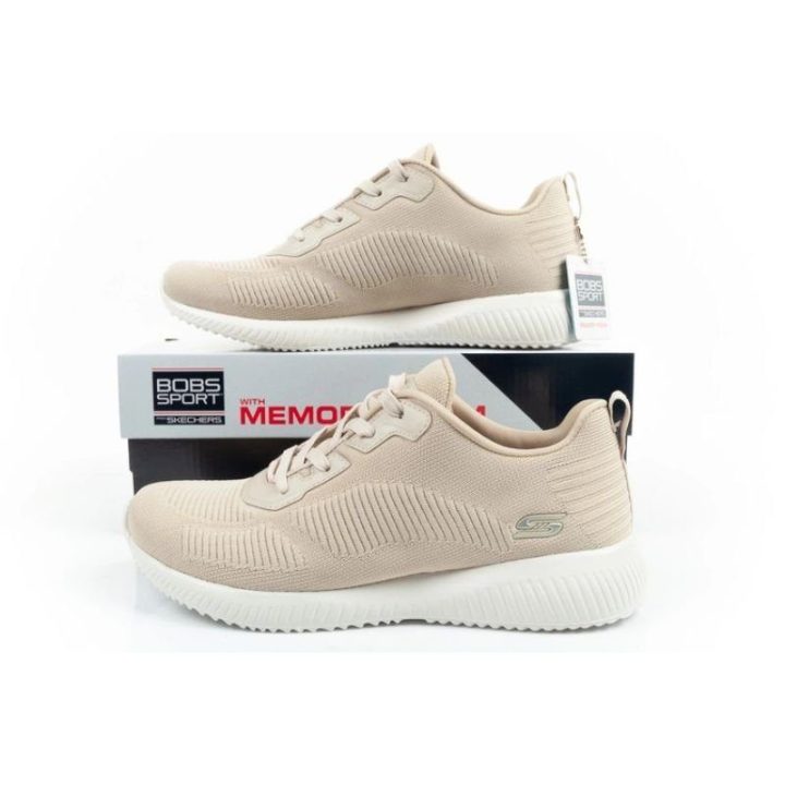 Moteriški sportbačiai su raišteliais Skechers Bobs Squad-Tough Talk