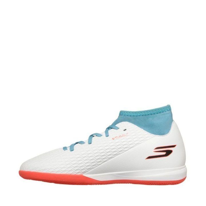 Futbolo bateliai berniukams aukštesnio profilio Skechers SKX_2, balti
