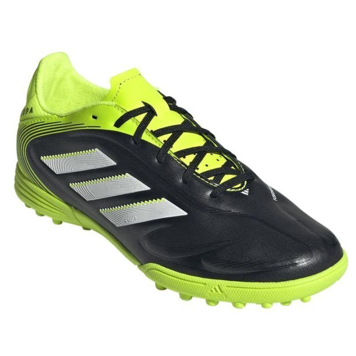 Vaikiški futbolo bateliai adidas Copa Pure III League, juodi ir žali