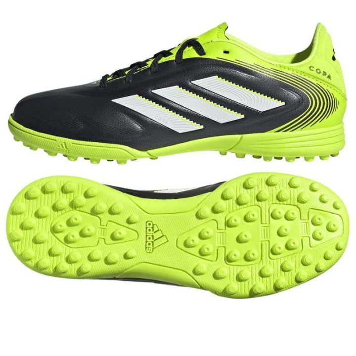 Vaikiški futbolo bateliai adidas Copa Pure III League, juodi ir žali