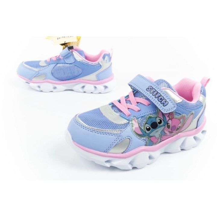 Vaikiški sportbačiai su lipuku ir LED Leomil Stitch