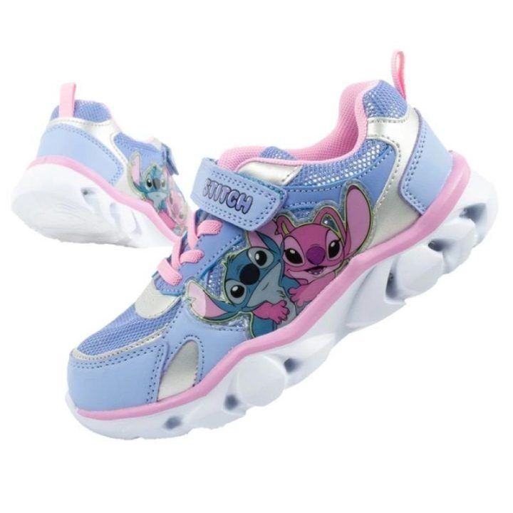 Vaikiški sportbačiai su lipuku ir LED Leomil Stitch
