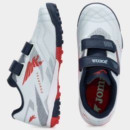 Vaikiški futbolo bateliai su lipukais Joma Powerful 2505, balti