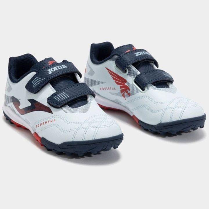 Vaikiški futbolo bateliai su lipukais Joma Powerful 2505, balti