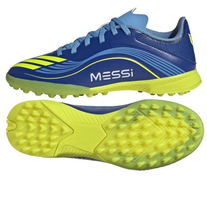 Vaikiški futbolo bateliai dirbtinei dangai adidas F50 Messi League