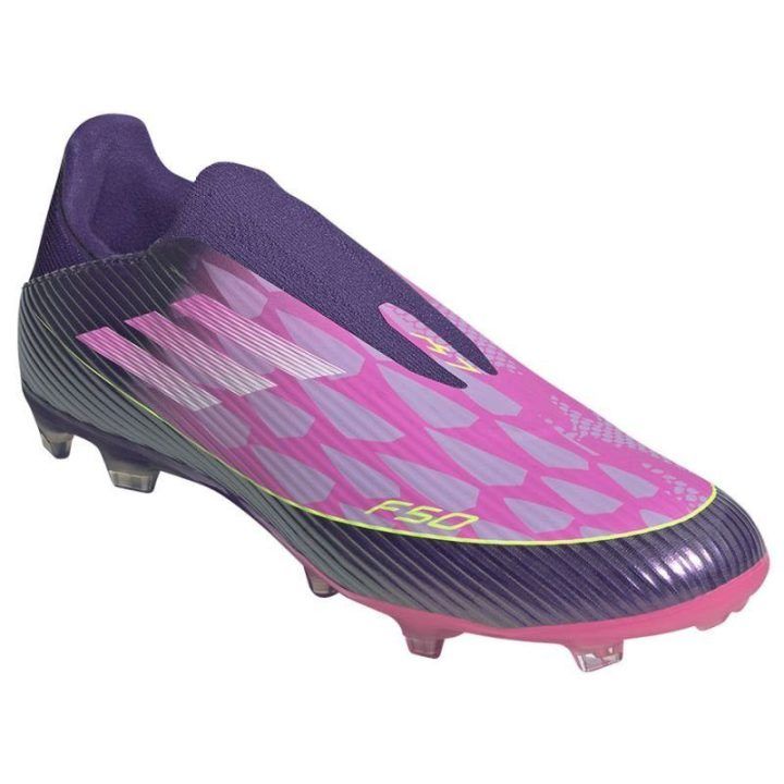 Vaikiški futbolo bateliai be raištelių adidas F50 Lamine Yamal