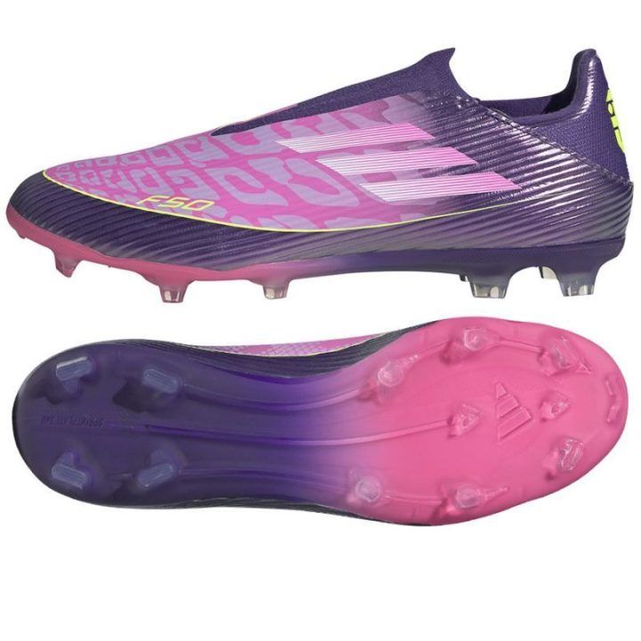 Vaikiški futbolo bateliai be raištelių adidas F50 Lamine Yamal