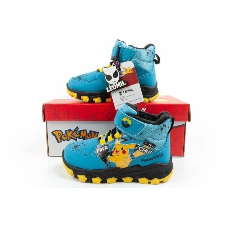 Vaikiški žieminiai batai su Pokémon motyvu Leomil, mėlyni